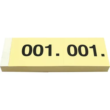 SIMPLEX Garderobenblock Nr. 1-100 13071 gelb 100 Blatt