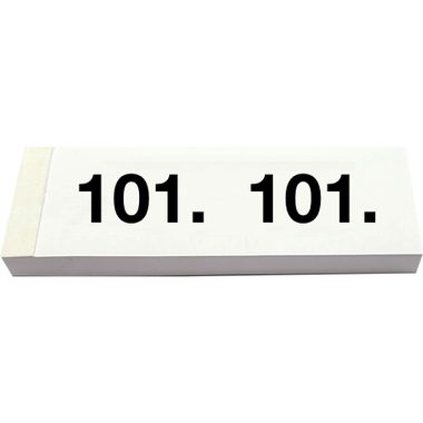 SIMPLEX Garderobenblock Nr. 101-200 13077 weiss 100 Blatt
