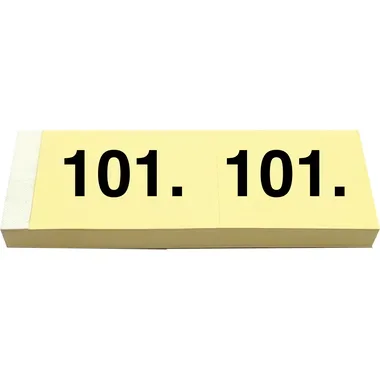 SIMPLEX Garderobenblock 101-200 13078 gelb 100 Blatt