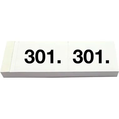 SIMPLEX Garderobenblock 301-400 13091 weiss 100 Blatt