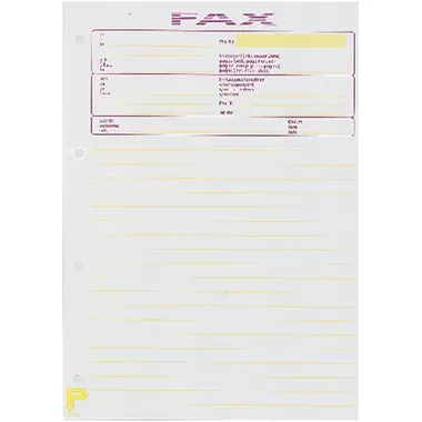 B&Uuml;ROLINE Telefax-Block D/F/I/E A4 572000 weiss 65g 50 Blatt