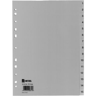 HETZEL Register A4 25615481 1-15