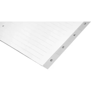 BIELLA Register PP grau A4 471406.00 1-6, Vollformat