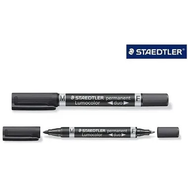 STAEDTLER Lumocolor DUO 348 0.6/1.5mm 348-9 schwarz perm.