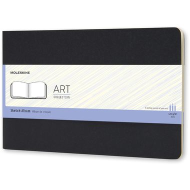 MOLESKINE SKIZZENALBUM ART PLUS L/A5 120G-PAPIER, SOFT COVER, SCHWARZ