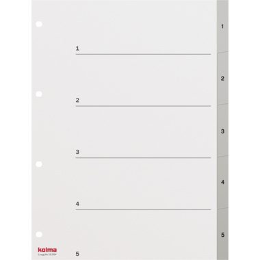 KOLMA Register PVC A4 19.554.03 1-5