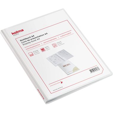 KOLMA Sichtbuch Vario A4 03.744.16 weiss, 20 Taschen