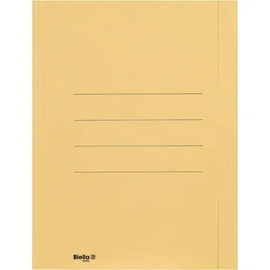 Biella - Einlagemappen A4 240 gm2 mit Seitenklappe - x 50, 22X31CM, Gelb