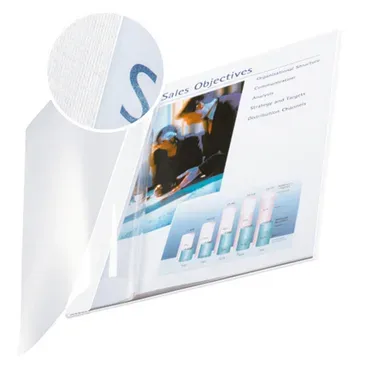 Leitz -  Buchbindemappe 3,5mm A4, 10 Stück, Weiss