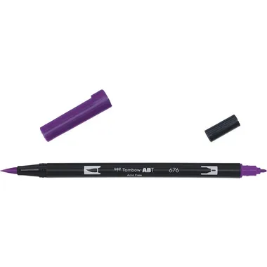 TOMBOW Dual Brush Pen ABT 676 royal purple