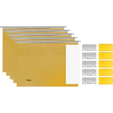 BIELLA H&auml;ngemappen-Set 271455.20 gelb 5 St&uuml;ck
