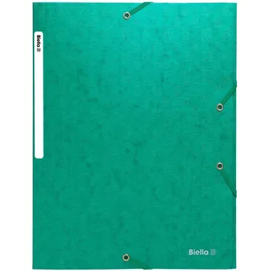BIELLA Gummibandmappe A4 178400.30 gr&uuml;n, 590gm2 220 Bl.