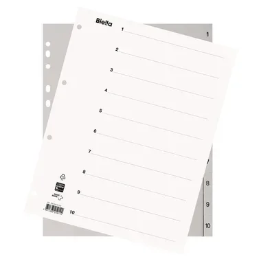 BIELLA Register PP grau A4 47841000 1-10