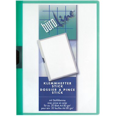 B&Uuml;ROLINE Klemmhefter A4 667292 gr&uuml;n