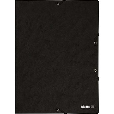 Biella Eckspannermappe Gummibandmappe A4 0178401.02 Schwarz 1 St.
