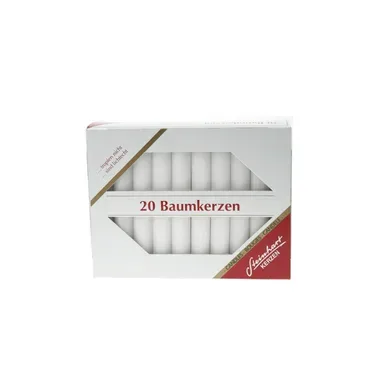 STEINHART Baumkerzen 100x13mm 02333-01 weiss 20 St&uuml;ck