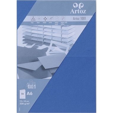 ARTOZ Karten 1001 A6 107322264 220g. royal 5 Blatt