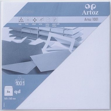 ARTOZ Couverts 1001 160x160mm 107454182 100g, weiss 5 St&uuml;ck