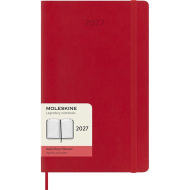 MOLESKINE Agenda Classic Large 2027 DSF212DC3Y27 1T/1S scharlachrot SC 13x21cm