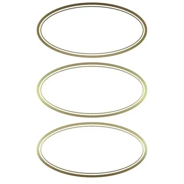 Z-DESIGN - Etiketten für Einmachgläser, 3.5X7CM, Gold