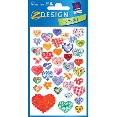 Z-DESIGN Sticker Creative 55811 Herze 2 St&uuml;ck