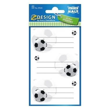 Z-DESIGN Sticker 59245 Fussball 3 St&uuml;ck