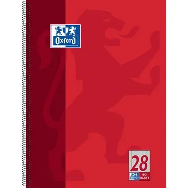 OXFORD Collegeblock A4+ 100050361 kariert, 90g 80 Blatt