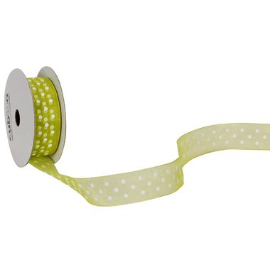 SPYK Band Cubino Dots 1748.1564 15mmx4m gr&uuml;n-weiss