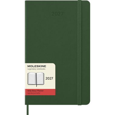 MOLESKINE Agenda Classic Large 2027 DHK1512DC3Y27 1T/1S myrtengrün HC 13x21cm
