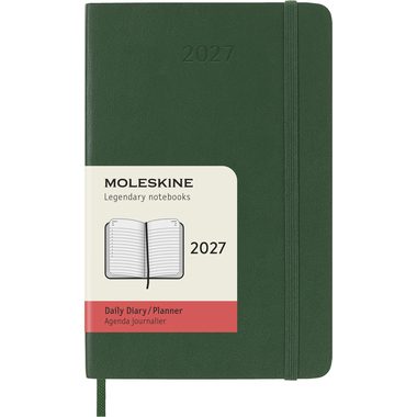 MOLESKINE Agenda Classic Pocket 2027 DSK1512DC2Y27 1T/1S myrtengrün SC 9x14cm