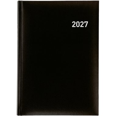 BIELLA Geschäftsagenda Manager 2027 806511020027U 1T/1S schwarz ML 14.5x20.5cm