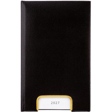 BIELLA Geschäftsagenda Disponent 2027 807401020027U 1T/1S schwarz ML 10.1x16cm