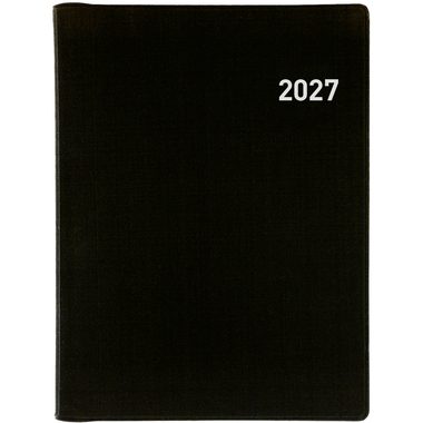 BIELLA Taschenagenda Rex Wire-O 2027 825773020027U 1W/2S schwarz ML 10.1x14.2cm