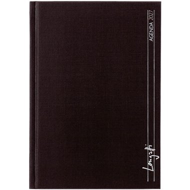 BIELLA Taschenagenda Longatti 2027 832714020027U 1W/2S schwarz ML 10.4x14.8cm