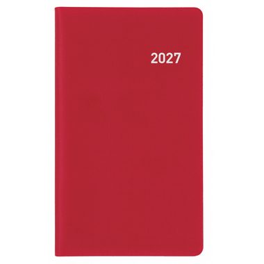 BIELLA Planer Paris 2027 851512470027U 1M/2S weinrot ML 7.5x12.6cm