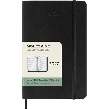 MOLESKINE Agenda Classic Pocket 2027 DSB12WN2Y27 1W/1S schwarz SC 9x14cm