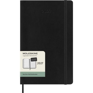 MOLESKINE Agenda Classic Large 2027 DSB12WN3DY27 1W/1S schwarz SC 13x21cm