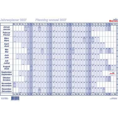 BEREC Papierjahresplaner 2027 B 5605/27 1J/1S blau A5
