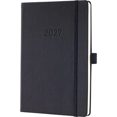 CONCEPTUM Wochenkalender 2027 C2719 1W/2S schwarz 14.8x21.3cm