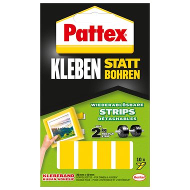 Pattex PXMS1 PXMS1 Doppelseitiges Klebeband (L x B) 40 mm x 20 mm 10 St.