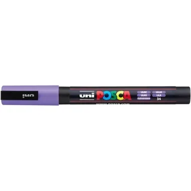 UNI-BALL Posca Marker 0,9-1,3mm PC-3M LILAC lila, Rundspitze