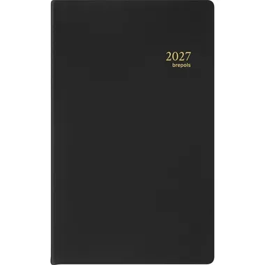 BREPOLS Agenda Breform Seta 2026 0.516.2120 1T/1S schwarz 10.5x17cm