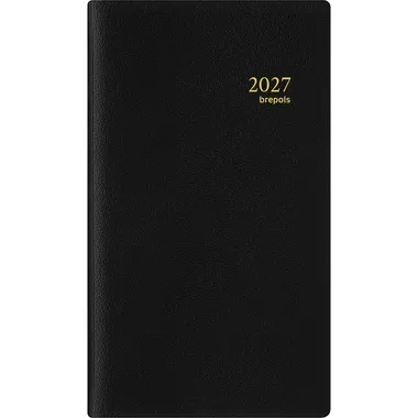 BREPOLS Agenda Breplan Genova Pla 2026 0.774.2051 1W/1S schwarz 9x16cm