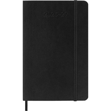 MOLESKINE Wochen-Notizkalender 26/27 DSB18WN2Y27 18M liniert SC schwarz 9x14cm