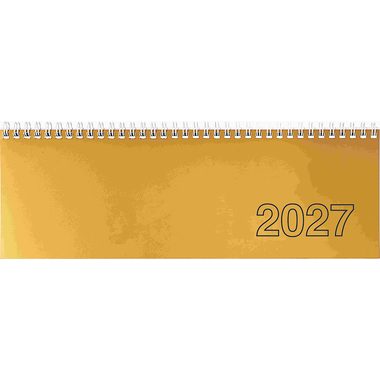 SIMPLEX Querkalender 2027 36221R11.27 1W/2S altgold ML 30.7x10.5cm