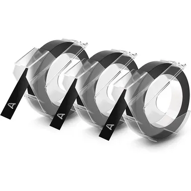DYMO 3D-Pr&auml;geband 9mmx3m S0847730 schwarz 3 St&uuml;ck
