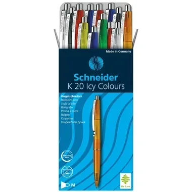 Schneider Kugelschreiber K20 Blau 0.5 mm 20 Stück