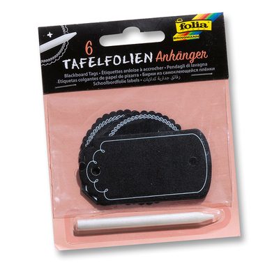 FOLIA Tafelfolie Anh&auml;nger 39101 mit Specksteinstift