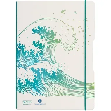 Herlitz Notizbuch A5 Kariert PP (Polypropylen) Blau
