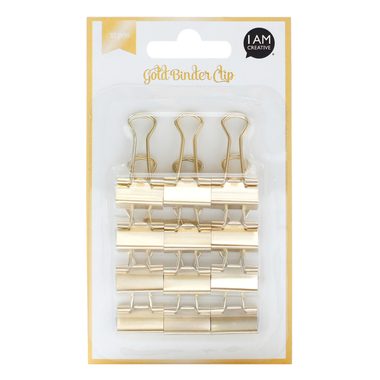 I AM CREATIVE Clips, gold Set I 4087.72 12 St&uuml;ck